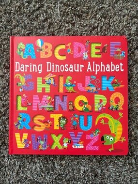 Daring Dinosaur Alphabet Colorful Board Book, by Hayley Down Preschool Letters